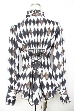画像2: ATELIER PIERROT / Diamond Circus ブラウス  白 Y-25-11-30-047-EL-BL-SZ-ZY
