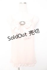 axes femme / サテンbigリボンキャミソール M 淡ピンク Y-25-11-30-048-AX-TO-SZ-ZY