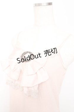 画像3: axes femme / サテンbigリボンキャミソール M 淡ピンク Y-25-11-30-048-AX-TO-SZ-ZY