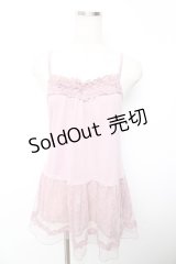 axes femme / レース重ねキャミ M アワピンク Y-25-11-30-049-AX-TO-SZ-ZY