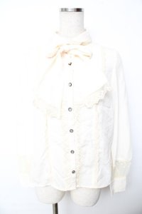 axes femme kawaii / ヨークタックブラウス M 生成り Y-25-11-30-050-AX-BL-SZ-ZY