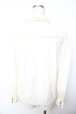 画像2: axes femme kawaii / ヨークタックブラウス M 生成り Y-25-11-30-050-AX-BL-SZ-ZY