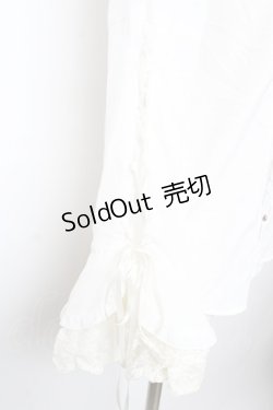 画像3: axes femme Kawaii / リボンブローチ付姫袖ブラウス M 白 Y-25-11-30-053-AX-BL-SZ-ZY