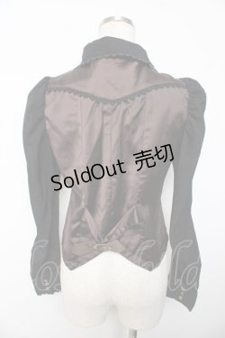 画像2: axes femme Kawaii / ベスト風ブラウス M 黒 Y-25-11-30-058-AX-BL-SZ-ZS