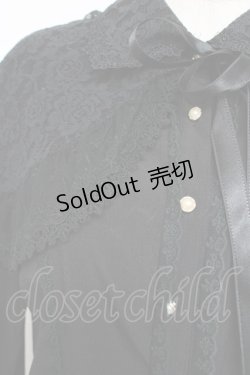 画像3: axes femme kawaii / レースケープブラウス M 黒 Y-25-11-30-062-AX-BL-SZ-ZY