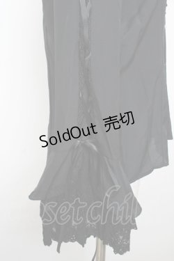 画像3: axes femme Kawaii / リボンブローチ付姫袖ブラウス M 黒 Y-25-11-30-063-AX-BL-SZ-ZY