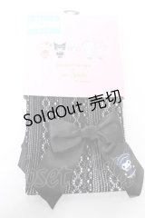 m petit by misako / AMクロミリボンタイツ L-LL ブラック Y-25-11-30-009-LO-ZA-SZ-ZY