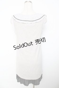 画像2: axes femme / お城柄チュニック  グレー Y-25-11-30-069-AX-OP-SZ-ZY