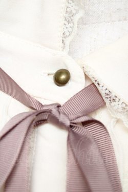 画像3: axes femme / 前立てデザインブラウス風プルオーバー  生成り Y-25-11-30-070-AX-TO-SZ-ZY