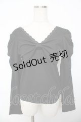 axes femme / 2WAYリボントップス F 黒 Y-25-11-30-074-AX-TO-SZ-ZY