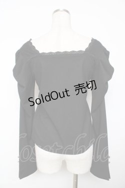 画像2: axes femme / 2WAYリボントップス F 黒 Y-25-11-30-074-AX-TO-SZ-ZY