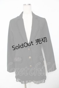 axes femme / マニッシュロングジャケット M 黒 Y-25-11-30-076-AX-JA-SZ-ZY