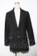 画像1: axes femme / マニッシュロングジャケット M 黒 Y-25-11-30-076-AX-JA-SZ-ZY (1)