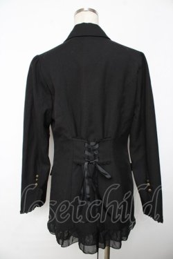 画像2: axes femme / マニッシュロングジャケット M 黒 Y-25-11-30-076-AX-JA-SZ-ZY