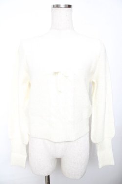 画像1: an another angelus / ローズ刺繍ケーブルニットプルオーバー  生成り Y-25-11-30-080-CA-TO-SZ-ZY