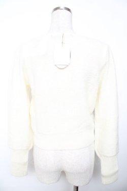 画像2: an another angelus / ローズ刺繍ケーブルニットプルオーバー  生成り Y-25-11-30-080-CA-TO-SZ-ZY