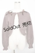 m petit by misako / AM*リボンニットボレロ M 中茶 Y-25-11-30-082-LO-TO-SZ-ZY