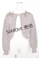 m petit by misako / AM*リボンニットボレロ M 中茶 Y-25-11-30-082-LO-TO-SZ-ZY