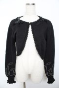 m petit by misako / AM*リボンニットボレロ M 中黒 Y-25-11-30-083-LO-TO-SZ-ZY