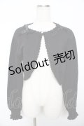 m petit by misako / AM*リボンニットボレロ M 中黒 Y-25-11-30-083-LO-TO-SZ-ZY