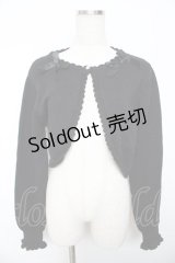 m petit by misako / AM*リボンニットボレロ M 中黒 Y-25-11-30-083-LO-TO-SZ-ZY