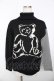 画像1: powder / テディハイネックニット F 黒×グレー Y-25-11-30-091-LO-TO-SZ-ZY (1)