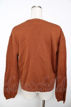 画像2: powder / ねこ刺繍カーディガン F ブラウン Y-25-11-30-093-LO-TO-SZ-ZY