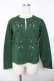 画像1: powder / バラモチーフカーディガン F グリーン Y-25-11-30-095-LO-TO-SZ-ZY (1)