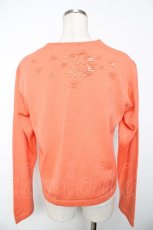 画像2: powder / バラモチーフカーディガン F オレンジ Y-25-11-30-096-LO-TO-SZ-ZT615 (2)