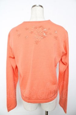 画像2: powder / バラモチーフカーディガン F オレンジ Y-25-11-30-096-LO-TO-SZ-ZY
