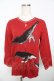 画像1: powder / クジラカーディガン F 赤 Y-25-11-30-097-LO-TO-SZ-ZY (1)