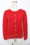 画像1: white love / ラウンドネックニットカーディガン F 赤 Y-25-11-30-099-LO-TO-SZ-ZT616 (1)
