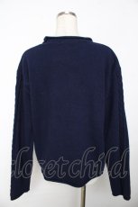 画像2: powder / ウールニット F 紺 Y-25-11-30-101-LO-TO-SZ-ZT611 (2)