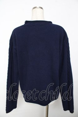 画像2: powder / ウールニット F 紺 Y-25-11-30-101-LO-TO-SZ-ZY