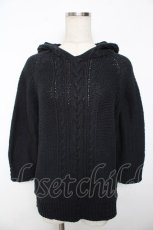 画像1: powder / フーディニットトップス F 黒 Y-25-11-30-109-LO-JA-SZ-ZT613 (1)