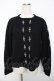 画像1: powder / お花ビーズカーディガン F 黒 Y-25-11-30-110-LO-TO-SZ-ZY (1)