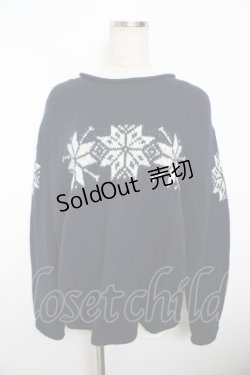 画像2: powder / 結晶セーター F 紺 Y-25-11-30-112-LO-TO-SZ-ZY