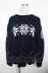 画像2: powder / 結晶セーター F 紺 Y-25-11-30-112-LO-TO-SZ-ZY (2)