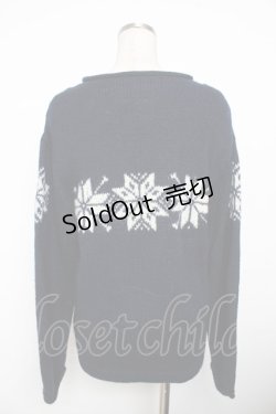 画像3: powder / 結晶セーター F 紺 Y-25-11-30-112-LO-TO-SZ-ZY