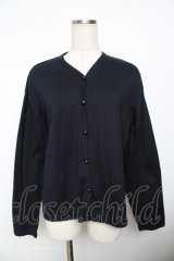 powder / Vネックカーディガン F 紺 Y-25-11-30-113-LO-TO-SZ-ZY