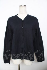 powder / Vネックカーディガン F 紺 Y-25-11-30-113-LO-TO-SZ-ZY