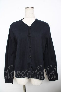 画像1: powder / Vネックカーディガン F 紺 Y-25-11-30-113-LO-TO-SZ-ZY