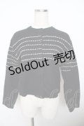 powder / ステッチウールカーディガン F 黒 Y-25-11-30-114-LO-TO-SZ-ZY