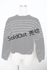 powder / ステッチウールカーディガン F 黒 Y-25-11-30-114-LO-TO-SZ-ZY