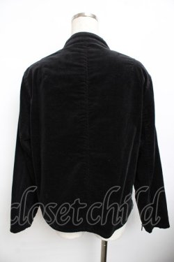 画像2: powder / ベルベットZIPブルゾン M 黒 Y-25-11-30-116-LO-JA-SZ-ZY