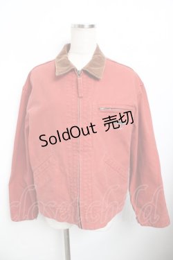 画像1: powder / クジラ刺繍ZIPジャケット F 赤 Y-25-11-30-118-LO-JA-SZ-ZY