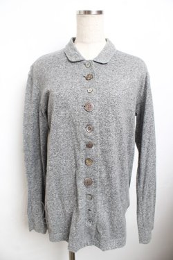 画像1: powder / マルチボタンカーディガン F グレー Y-25-11-30-124-LO-TO-SZ-ZY