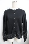 画像1: powder / ラウンドネックカーディガン F 黒 Y-25-11-30-125-LO-TO-SZ-ZT611 (1)