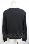画像2: powder / ラウンドネックカーディガン F 黒 Y-25-11-30-125-LO-TO-SZ-ZT611 (2)