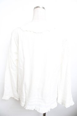 画像2: powder / フリル長袖ブラウス F 白 Y-25-11-30-126-LO-JA-SZ-ZY